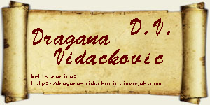 Dragana Vidačković vizit kartica